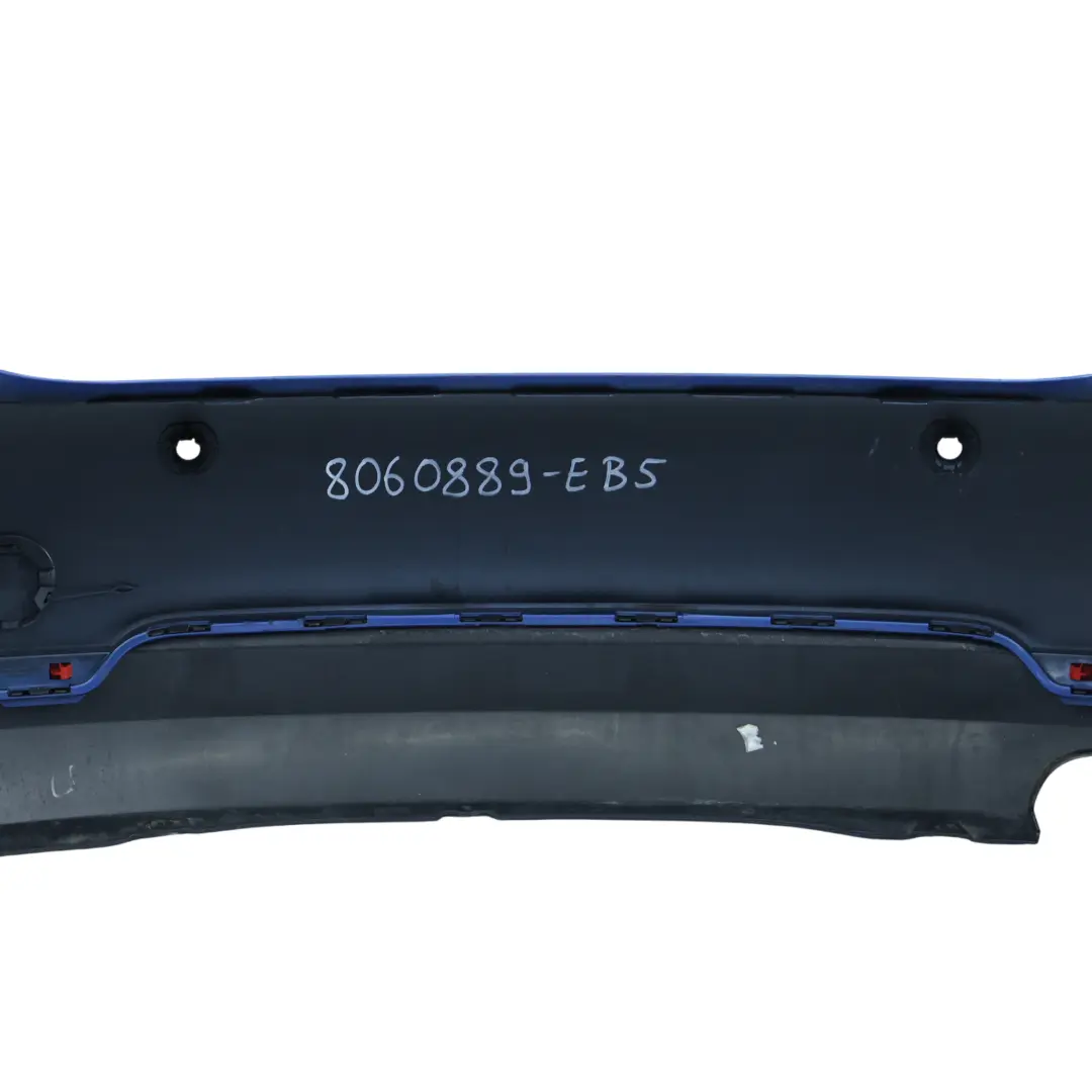 BMW F32 F33 Rear Bumper M Sport Trim Panel PDC Estoril Blau Metallic - B45 - SKU 8060889-EB5 - Part number 8060889