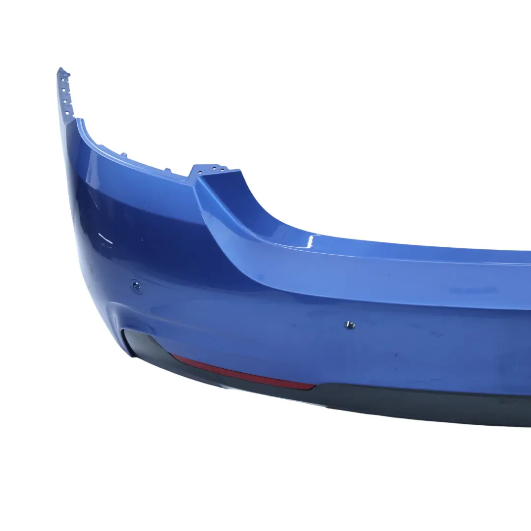 BMW F32 F33 Rear Bumper M Sport Trim Panel PDC Estoril Blau Metallic - B45 - SKU 8060889-EB5 - Part number 8060889