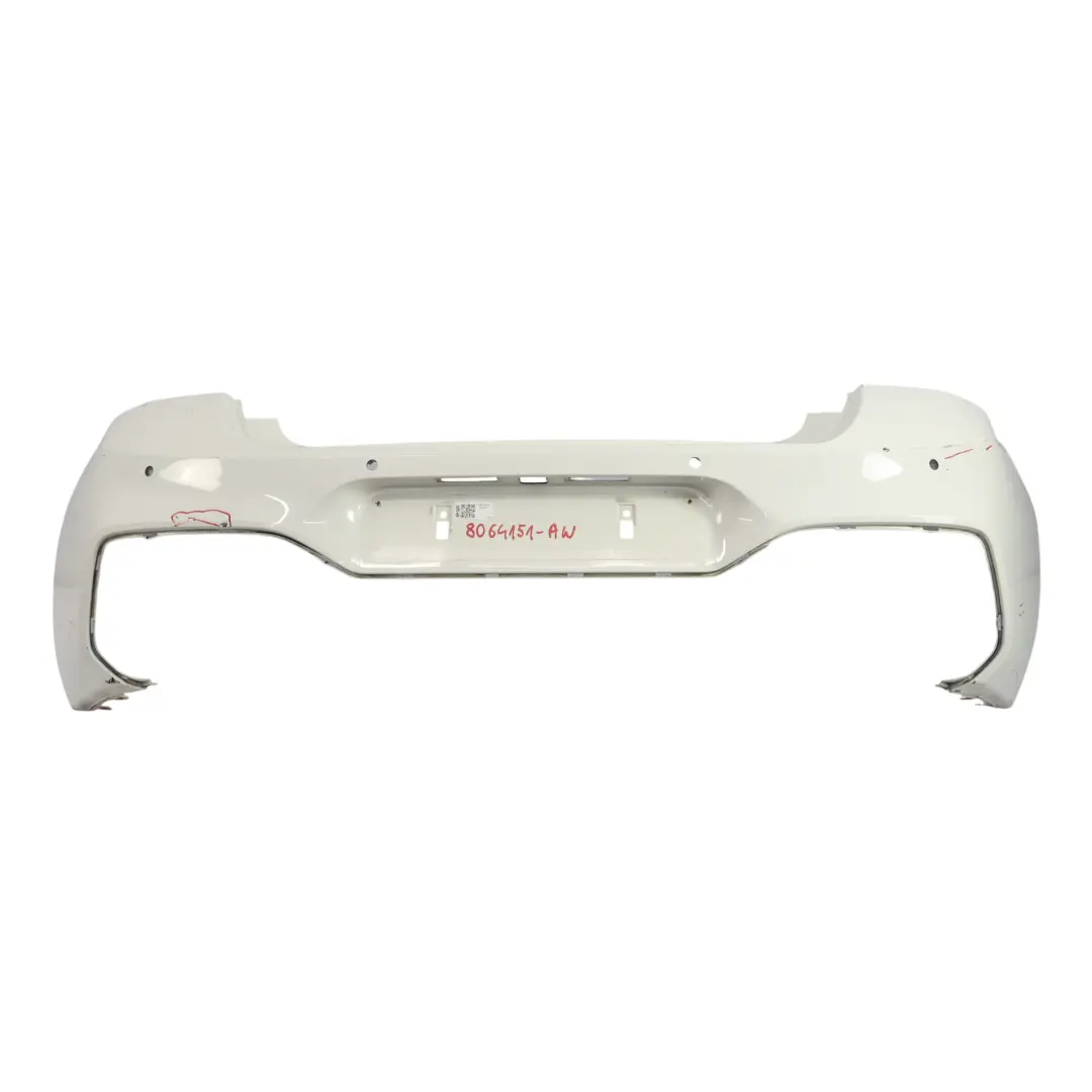 Bumper M Sport Trim Panel Alpinweiss Alpine White - 300 to BMW F20 F21 LCI Rear with Part number 8064151 BMW F20 F21 LCI Rear Bumper M Sport Trim Panel Alpinweiss Alpine White - 300 - SKU 8064151-AW - Part number 8064151