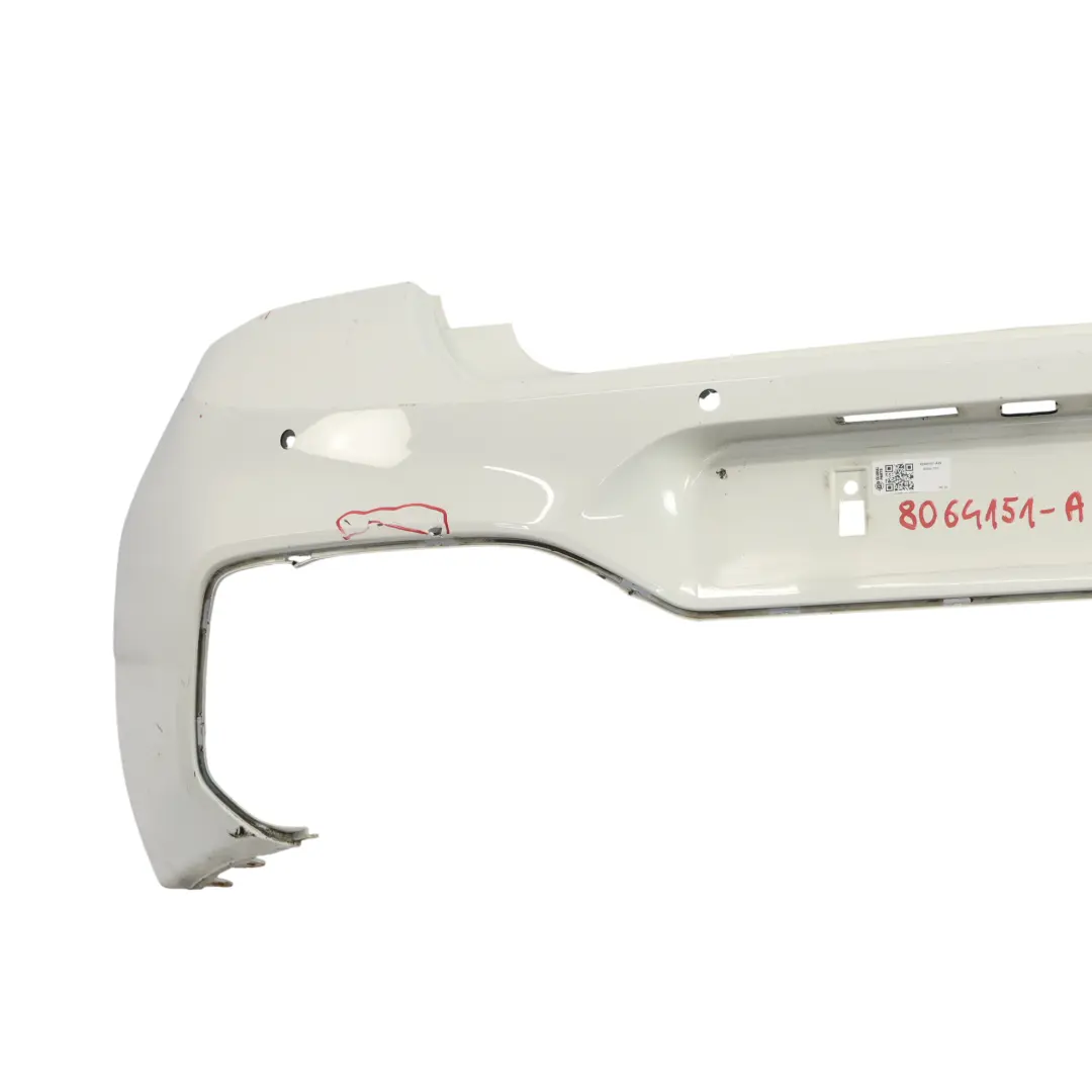 BMW F20 F21 LCI Rear Bumper M Sport Trim Panel Alpinweiss Alpine White - 300 - SKU 8064151-AW - Part number 8064151