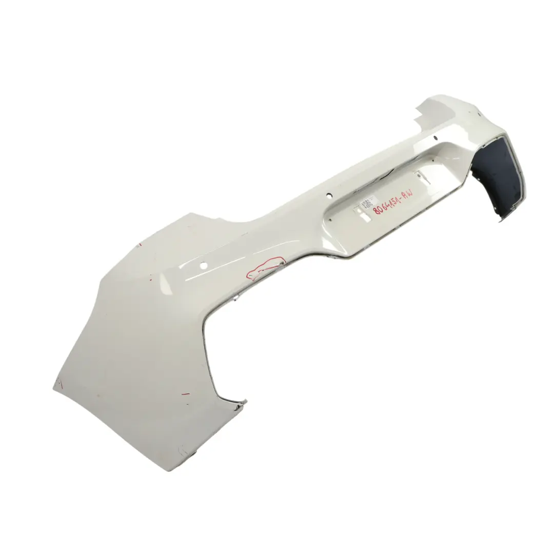 BMW F20 F21 LCI Rear Bumper M Sport Trim Panel Alpinweiss Alpine White - 300 - SKU 8064151-AW - Part number 8064151
