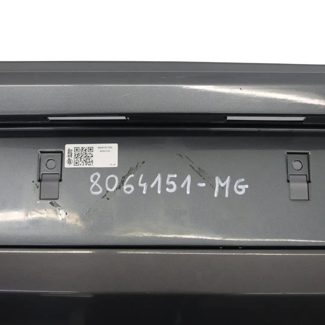 Bumper M Sport Trim Panel Mineral Grau Metallic - B39 to BMW F20 F21 LCI Rear with Part number 8064151 BMW F20 F21 LCI Rear Bumper M Sport Trim Panel Mineral Grau Metallic - B39 - SKU 8064151-MG - Part number 8064151