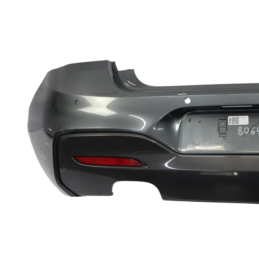 Bumper M Sport Trim Panel Mineral Grau Metallic - B39 to BMW F20 F21 LCI Rear with Part number 8064151 BMW F20 F21 LCI Rear Bumper M Sport Trim Panel Mineral Grau Metallic - B39 - SKU 8064151-MG - Part number 8064151