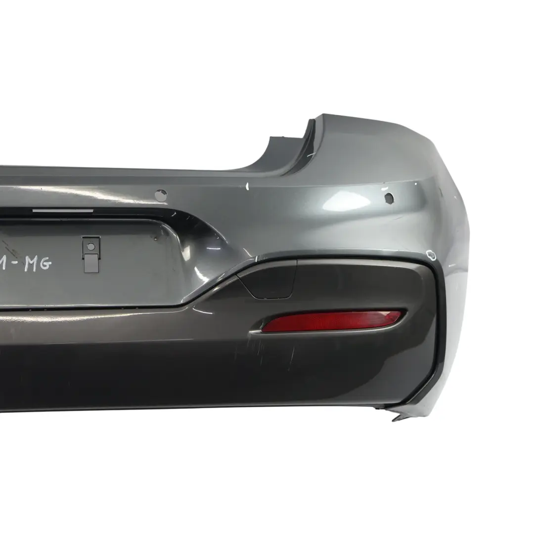 Bumper M Sport Trim Panel Mineral Grau Metallic - B39 to BMW F20 F21 LCI Rear with Part number 8064151 BMW F20 F21 LCI Rear Bumper M Sport Trim Panel Mineral Grau Metallic - B39 - SKU 8064151-MG - Part number 8064151