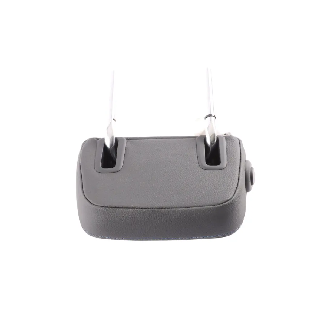 BMW F44 Gran Coupe Rear Seat Centre Headrest Black Leather Blue Stitching - SKU 8096810 - Part number 8096810