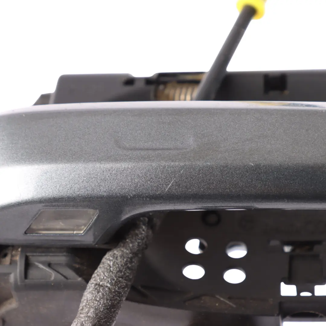 Door Grab Handle Right O/S Daytona Grey Pearl Effect - Z7S to Audi Q5 FY Rear with Part number 80A837205 Audi Q5 FY Rear Door Grab Handle Right O/S Daytona Grey Pearl Effect - Z7S - SKU 80A837206-DGR - Part number 80A837205