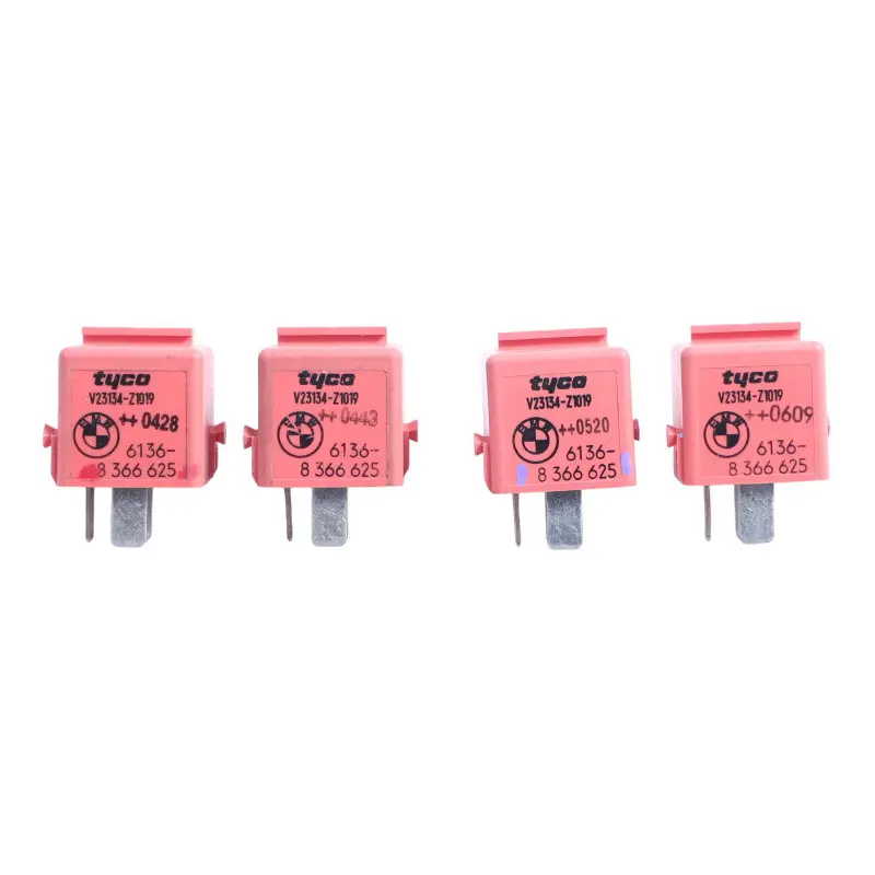 BMW X5 E53 259 259R 259 R22 Connection Plug Relay Pink Tyco Set 4x 8366625