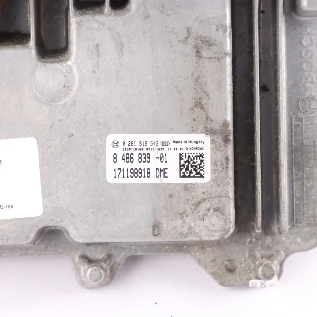 B38 136HP Engine Control ECU DME Automatic to BMW F20 F21 LCI F22 F23 F30 with Part number 8486839 BMW F20 F21 LCI F22 F23 F30 B38 136HP Engine Control ECU DME Automatic - SKU 8486839-1 - Part number 8486839