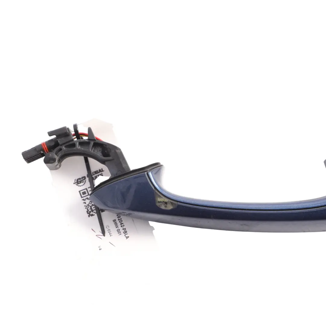 Door Grab Handle Rear Right O/S Phytonic Blue Metallic - C1M to BMW X3 G01 X4 G02 with Part number 8492042 BMW X3 G01 X4 G02 Door Grab Handle Rear Right O/S Phytonic Blue Metallic - C1M - SKU 8492042-PBLA - Part number 8492042