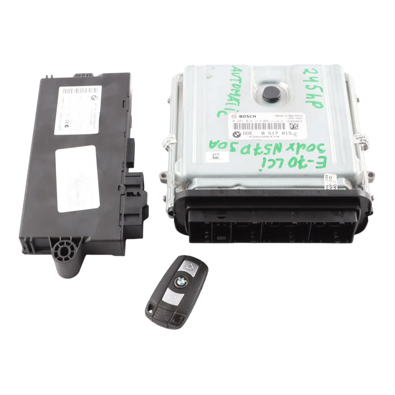 BMW X5 E70 X6 E71 30dX Diesel N57 245HP ECU Kit DDE 8506570 + CAS3 + Key