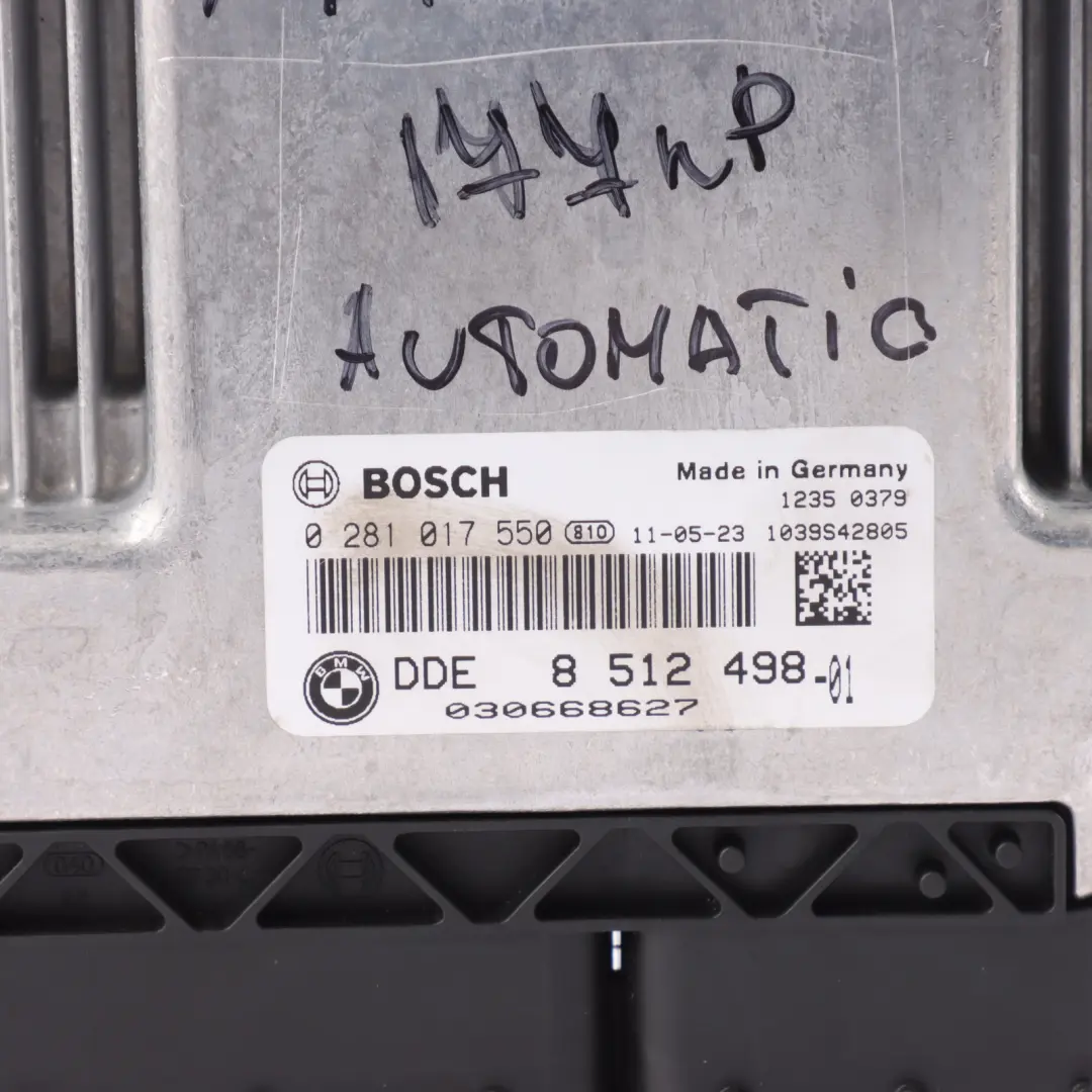 N47 177HP Engine Control ECU Kit DDE Automatic to BMW X1 E84 E90 E91 LCI with Part number 8512498 BMW X1 E84 E90 E91 LCI N47 177HP Engine Control ECU Kit DDE Automatic - SKU 8512498-10 - Part number 8512498