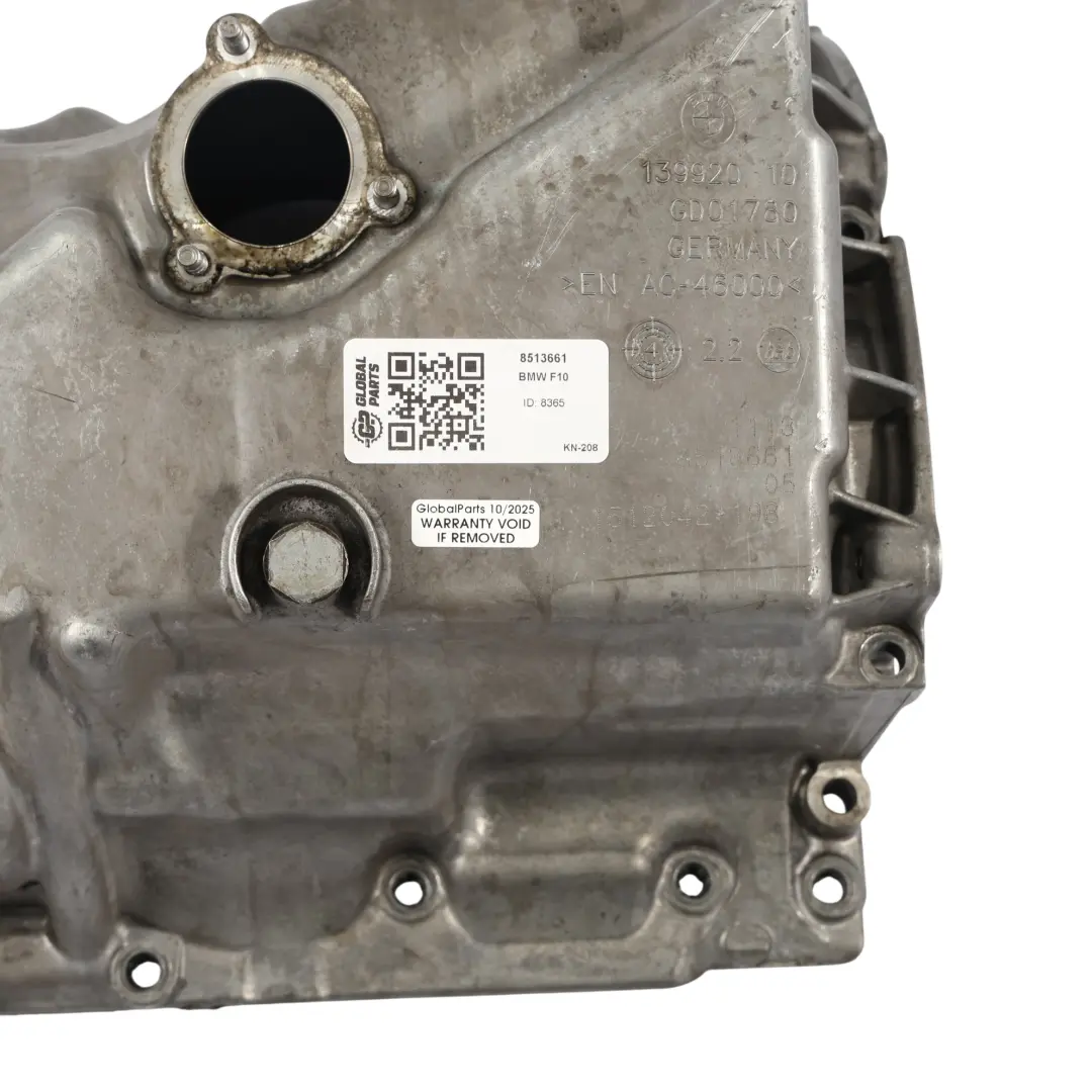 BMW F10 F11 F20 F21 LCI F22 F30 Oil Sump Pan Covering Diesel Engine B47 - SKU 8513661 - Part number 8513661