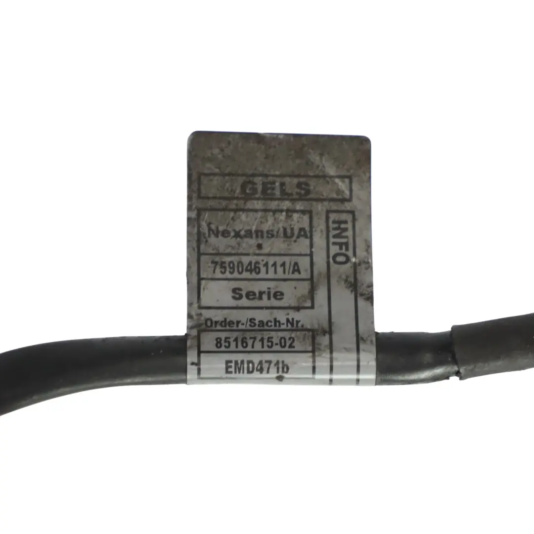 Wiring Automatic Gearbox Harness Loom Cable 730Ld N57 to BMW F02 Engine with Part number 8516715 BMW F02 Engine Wiring Automatic Gearbox Harness Loom Cable 730Ld N57 - SKU RHD-8516715 - Part number 8516715