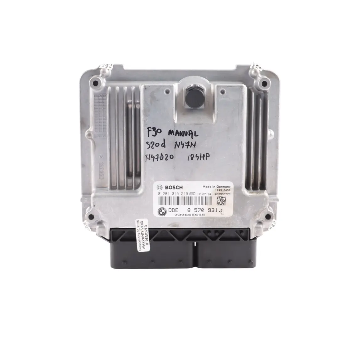 N47N 184HP Engine Control ECU DDE Kit Manual to BMW F20 F21 F30 120d 320d with Part number 8574093 BMW F20 F21 F30 120d 320d N47N 184HP Engine Control ECU DDE Kit Manual - SKU 8574093-14 - Part number 8574093