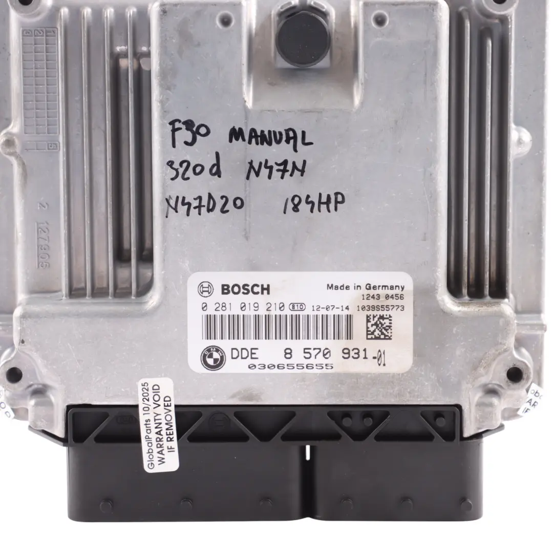 N47N 184HP Engine Control ECU DDE Kit Manual to BMW F20 F21 F30 120d 320d with Part number 8574093 BMW F20 F21 F30 120d 320d N47N 184HP Engine Control ECU DDE Kit Manual - SKU 8574093-14 - Part number 8574093