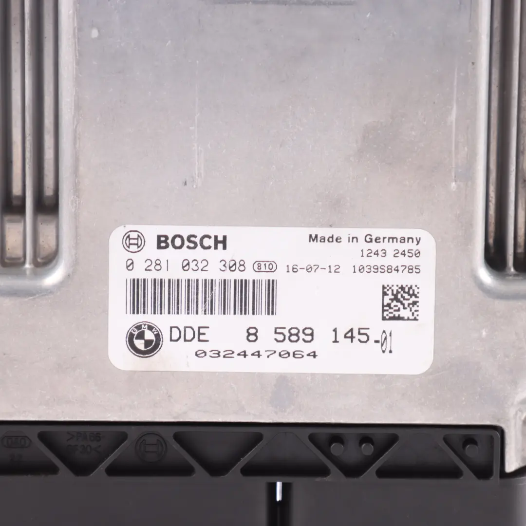BMW F20 F21 F30 LCI 118d 318d B47 Engine Control Unit ECU DDE Automatic - SKU 8589145-17 - Part number 8589145