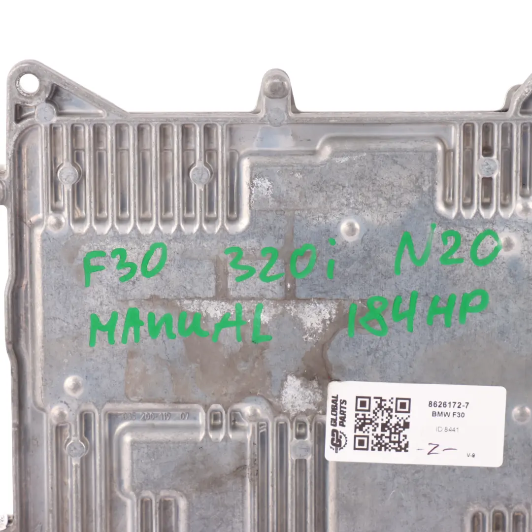 BMW F30 F32 320iX 420iX N20 ECU Engine Control Unit DME Manual xDrive - SKU 8626172-7 - Part number 8626172