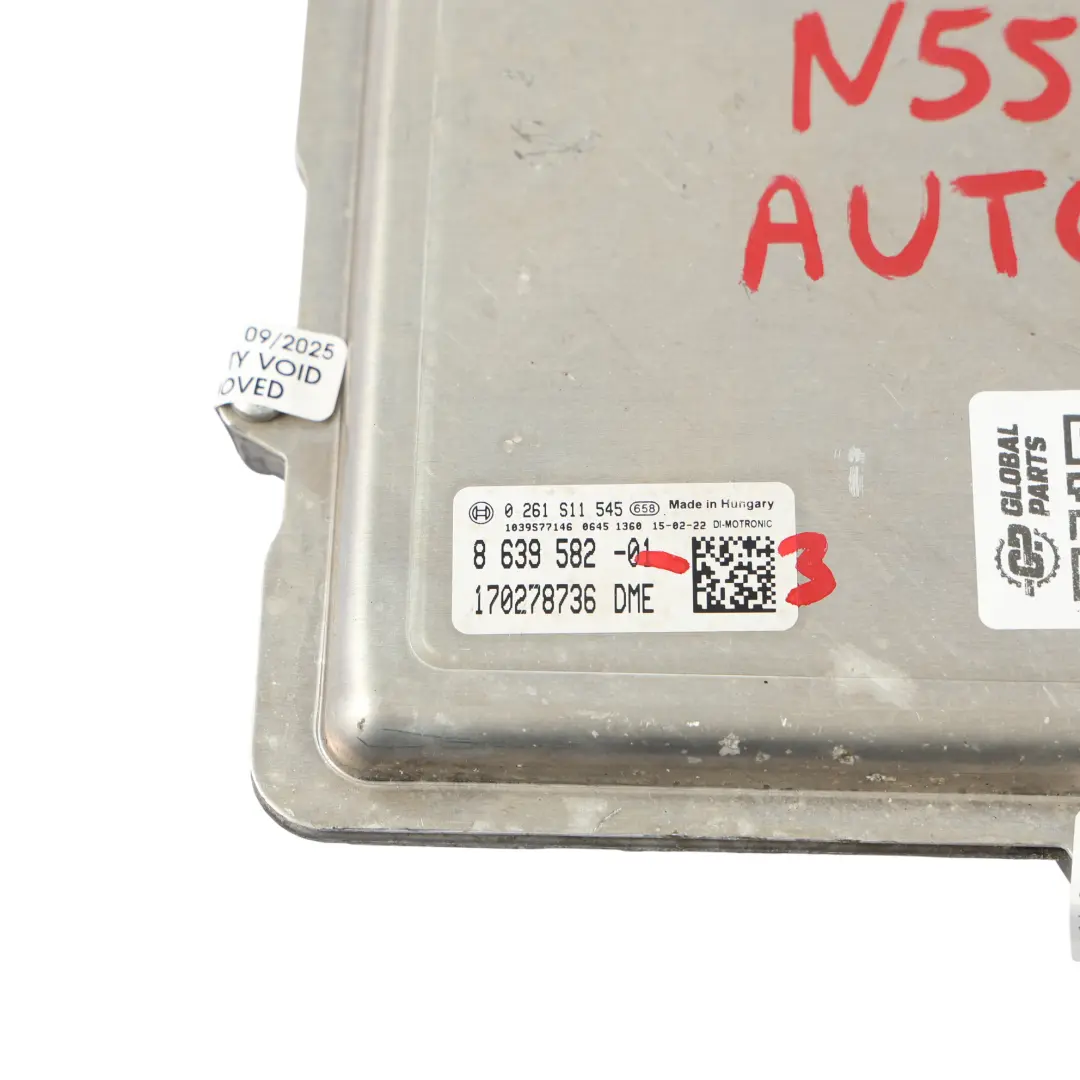 BMW F30 335i F32 F33 435i N55 306HP Engine Control ECU Kit Automatic - SKU 8639582-3 - Part number 8639582