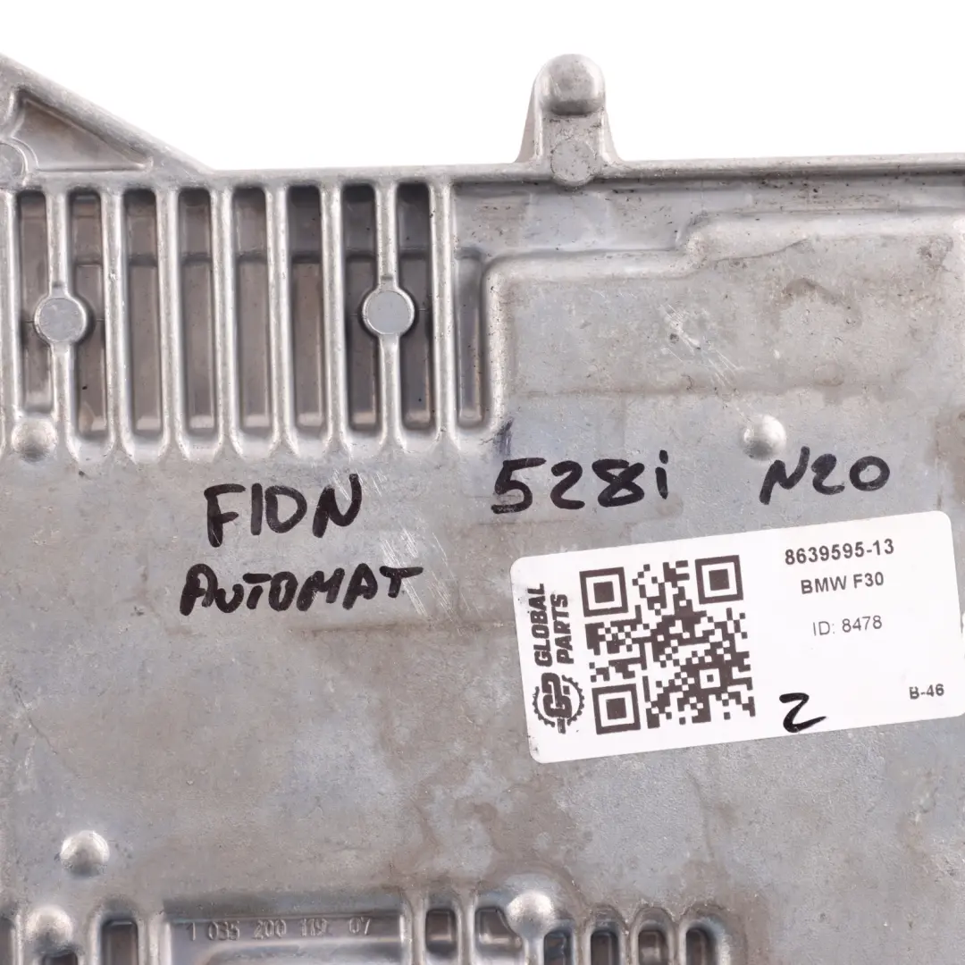 N20 Engine Control Unit ECU DME Automatic to BMW F10 LCI F20 F22 F30 F31 with Part number 8639595 BMW F10 LCI F20 F22 F30 F31 N20 Engine Control Unit ECU DME Automatic - SKU 8639595-13 - Part number 8639595
