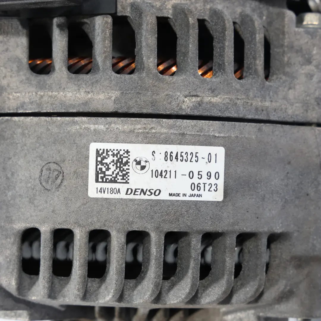 B38 B48 Petrol Engine Alternator Generator 180A to BMW F20 F30 F32 F33 F34 with Part number 8645325 BMW F20 F30 F32 F33 F34 B38 B48 Petrol Engine Alternator Generator 180A - SKU 8645325-1 - Part number 8645325