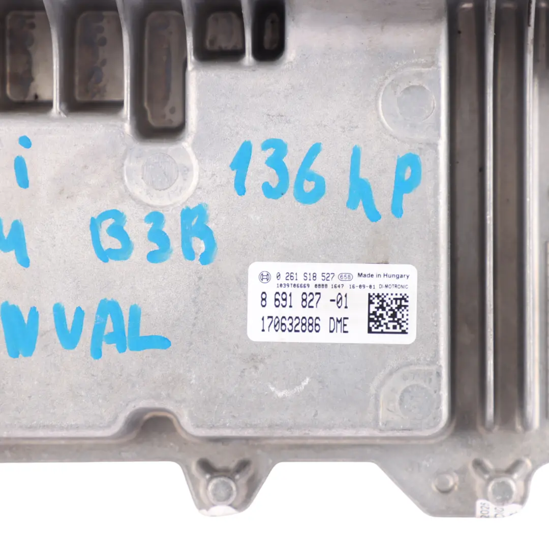 Mini Cooper F54 F55 F56 B38 136HP Engine Control ECU Kit DME 8691827 Manual - SKU 8691827-5 - Part number 8674258