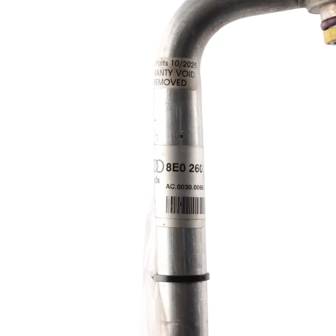 Audi A4 B7 2.0 TDI Aire Acondicionado A/C Refrigerante Pipe Hose - SKU 8E0260707BK - Número de pieza 8E0260707BK
