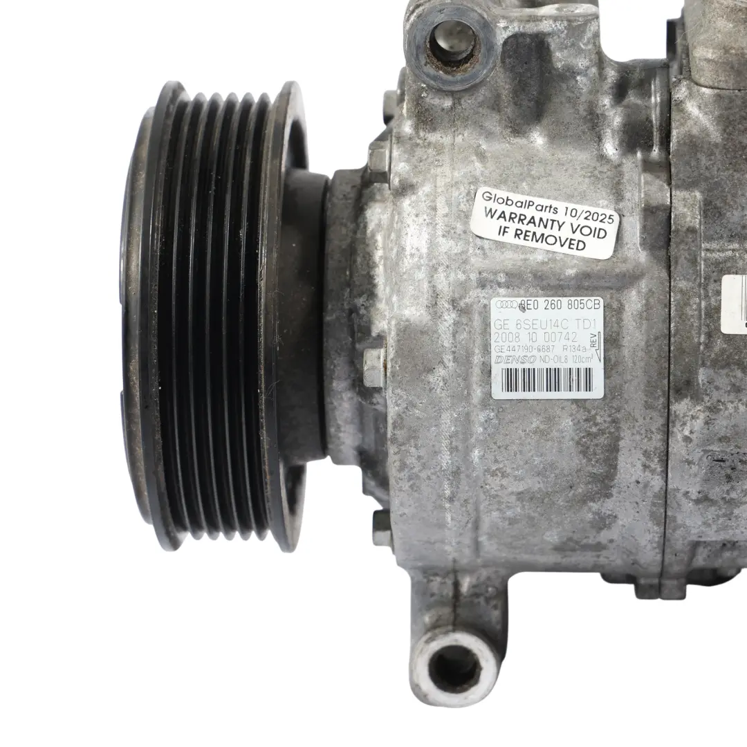 Audi A4 B7 Compresseur De Pompe De Climatisation 1.9 TDI BRB - SKU 8E0260805CB-1 - Numéro de pièce 8E0260805CB