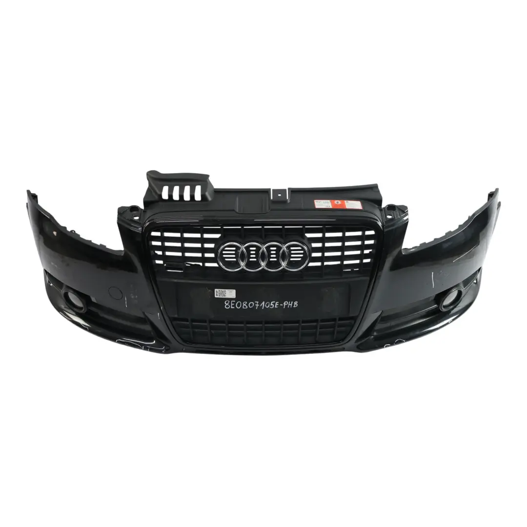 Front Bumper Panel Cover Phantom Black - Z9Y to Audi A4 B7 with Part number 8E0807105E Audi A4 B7 Front Bumper Panel Cover Phantom Black - Z9Y - SKU 8E0807105E-PHB - Part number 8E0807105E