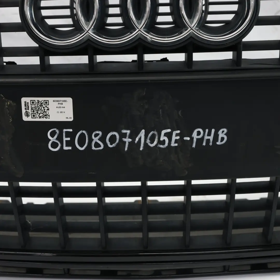 Front Bumper Panel Cover Phantom Black - Z9Y to Audi A4 B7 with Part number 8E0807105E Audi A4 B7 Front Bumper Panel Cover Phantom Black - Z9Y - SKU 8E0807105E-PHB - Part number 8E0807105E