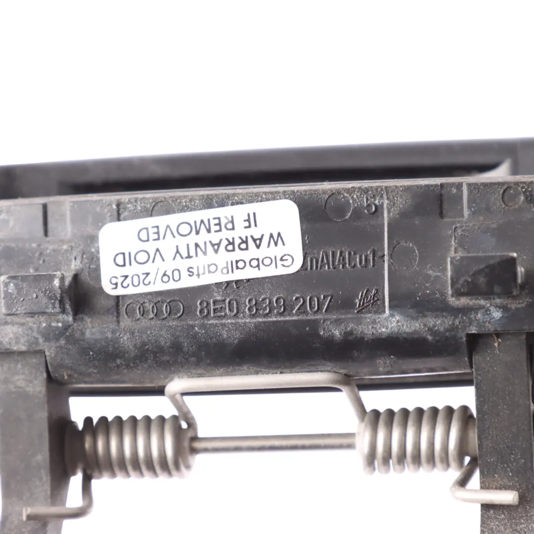  Asidero Audi A3 8P A4 B7 Puerta Trasera Derecha Phantom Negro - Z9Y - SKU 8E0839207-PHB - Número de pieza 8E0839207