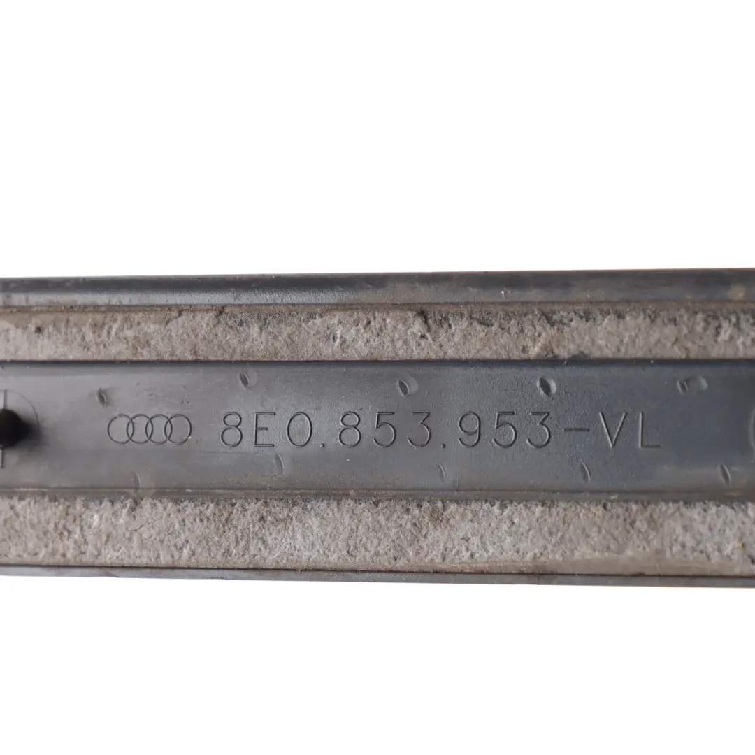 Audi A4 B7 Front Left Door N/S Moulding Trim Strip Phantom Black - Z9Y - SKU 8E0853953-PHB - Part number 8E0853953