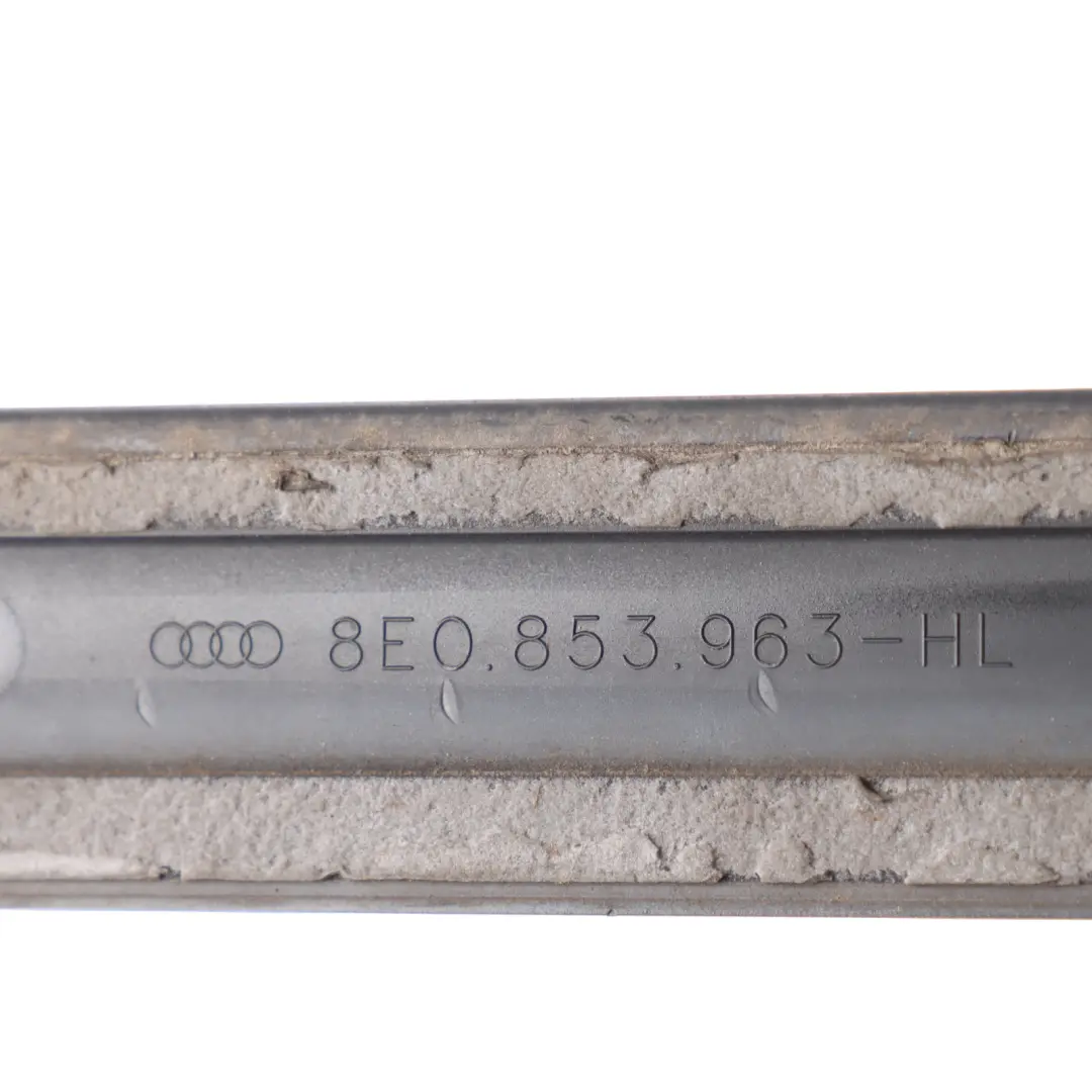 Audi A4 B7 Rear Door Strip S-Line Moulding Left N/S Phantom Black Z9Y - SKU 8E0853963-PHB - Part number 8E0853963