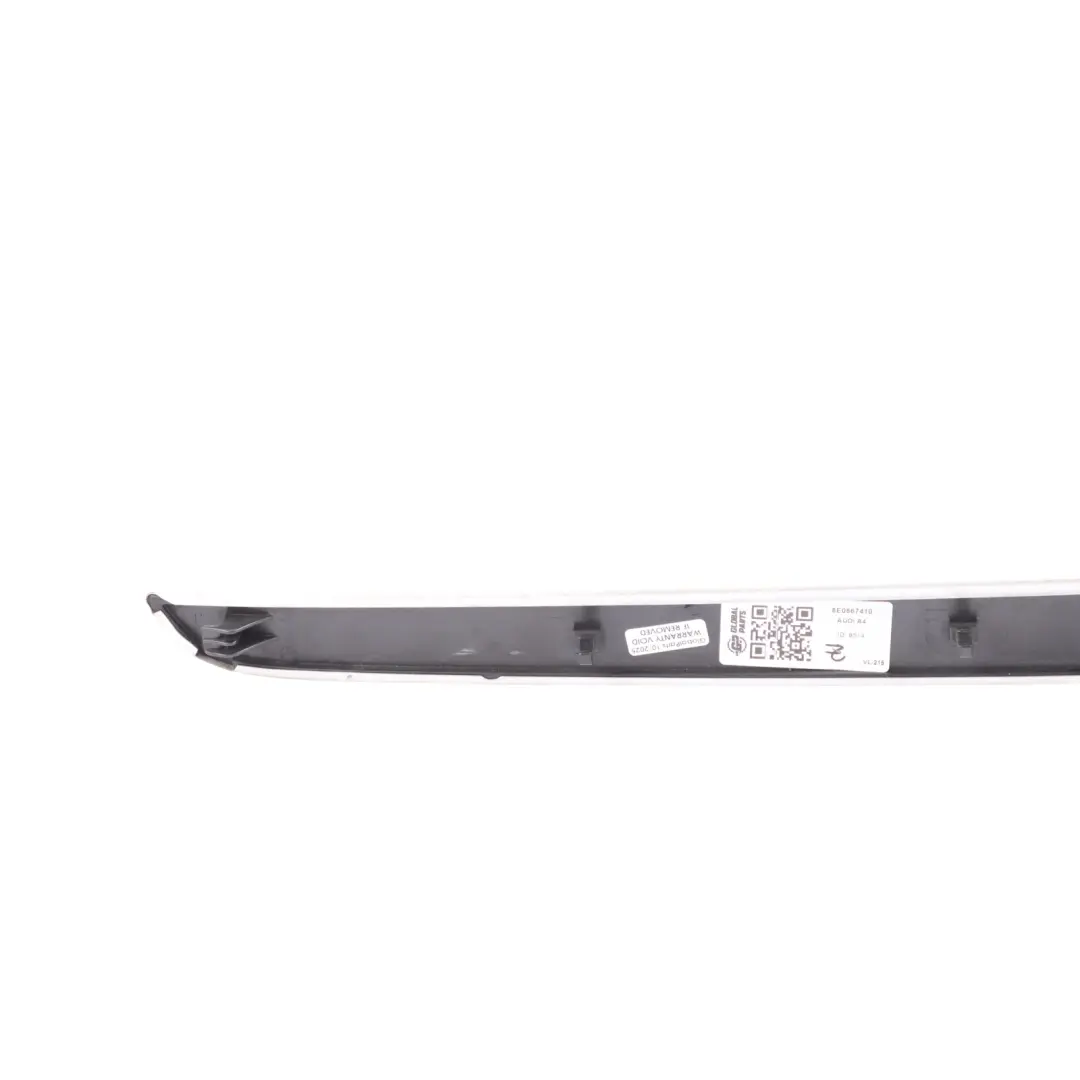 Baguette Moulure Porte Avant Droite Aluminium Brossé pour Audi A4 B7 à propos du numéro de pièce 8E0867410 Audi A4 B7 Baguette Moulure Porte Avant Droite Aluminium Brossé - SKU 8E0867410 - Numéro de pièce 8E0867410
