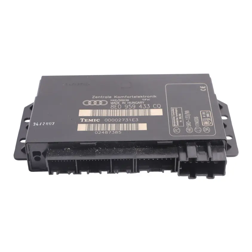 Body Comfort Control BCM Supply Module Unit ECU to Audi A4 B7 with Part number 8E0959433CQ Audi A4 B7 Body Comfort Control BCM Supply Module Unit ECU - SKU 8E0959433CQ - Part number 8E0959433CQ