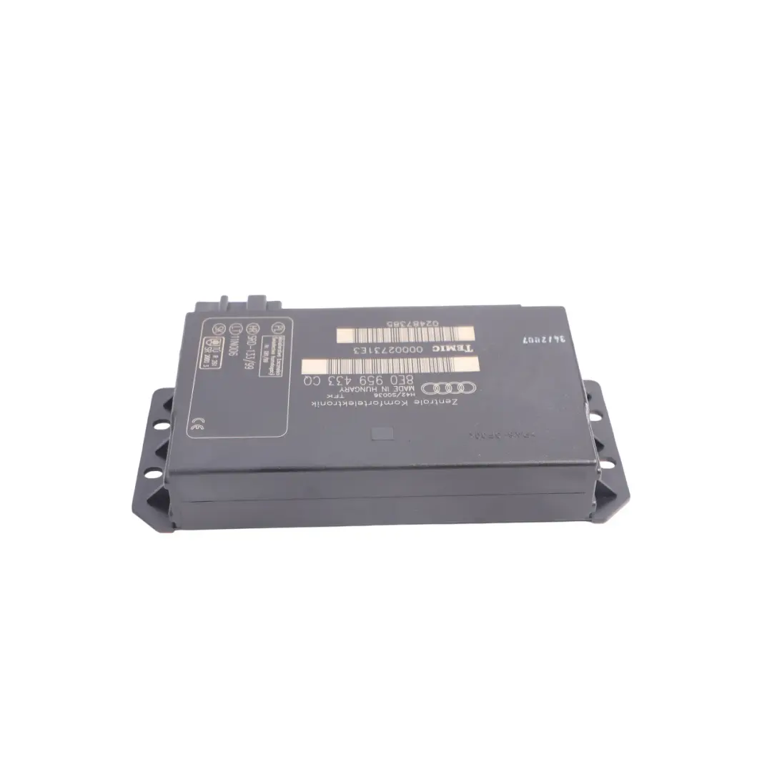 Body Comfort Control BCM Supply Module Unit ECU to Audi A4 B7 with Part number 8E0959433CQ Audi A4 B7 Body Comfort Control BCM Supply Module Unit ECU - SKU 8E0959433CQ - Part number 8E0959433CQ