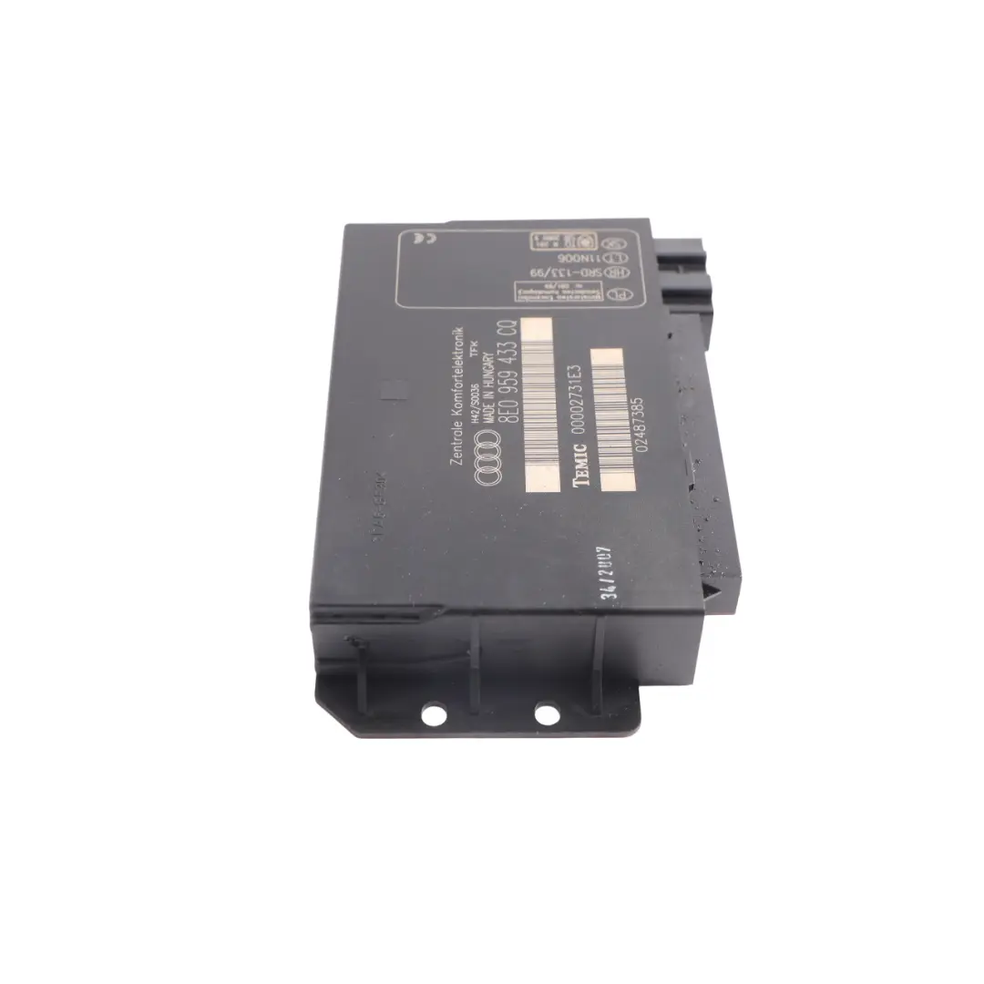 Body Comfort Control BCM Supply Module Unit ECU to Audi A4 B7 with Part number 8E0959433CQ Audi A4 B7 Body Comfort Control BCM Supply Module Unit ECU - SKU 8E0959433CQ - Part number 8E0959433CQ