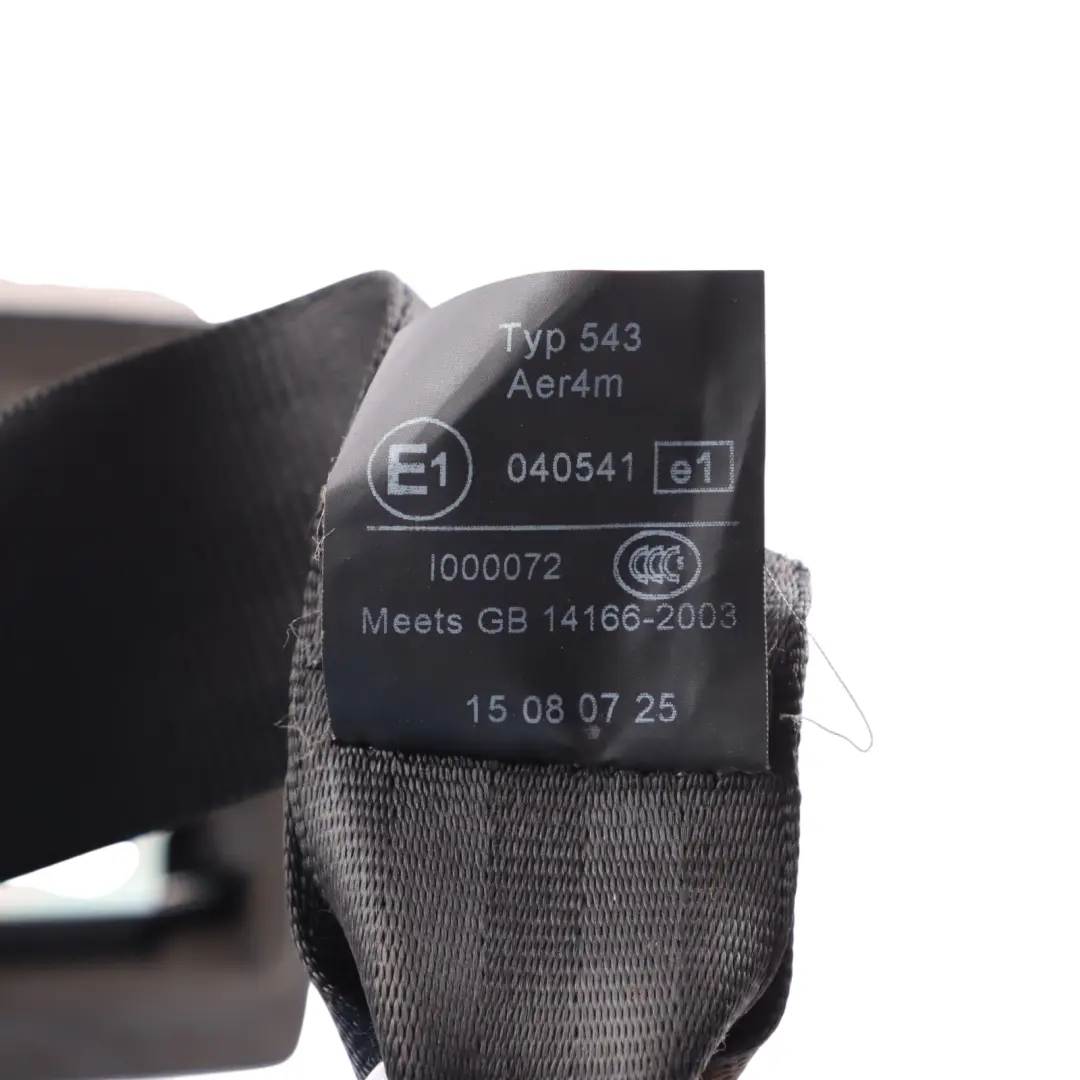 Centre Middle Seat Belt Seatbelt to Audi A4 B7 Rear with Part number 8E5857807AA Audi A4 B7 Rear Centre Middle Seat Belt Seatbelt - SKU 8E5857807AA - Part number 8E5857807AA