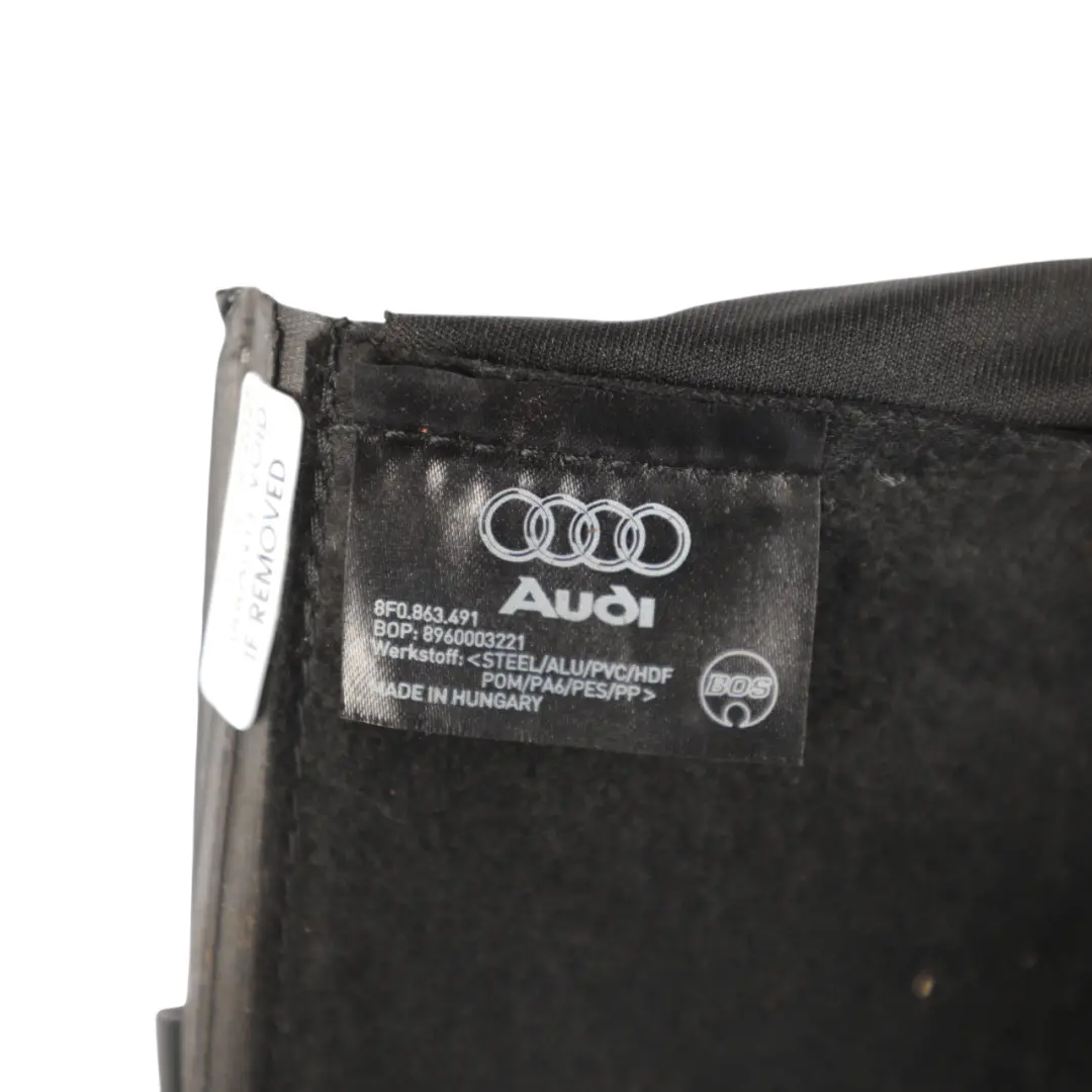 Audi S5 8F Rear Tailgate Hatch Boot Lid Sliding Parcel Cover Shelf 8F0863491 - SKU 8F0010530 - Part number 8F0010530