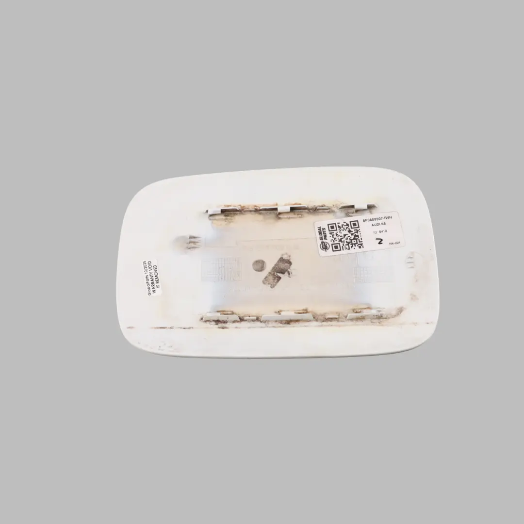 Audi A5 8F Cabrio Fuel Filler Flap Tank Cap Cover Trim Ibis White-Y9C - SKU 8F0809907-IWH - Part number 8F0809907