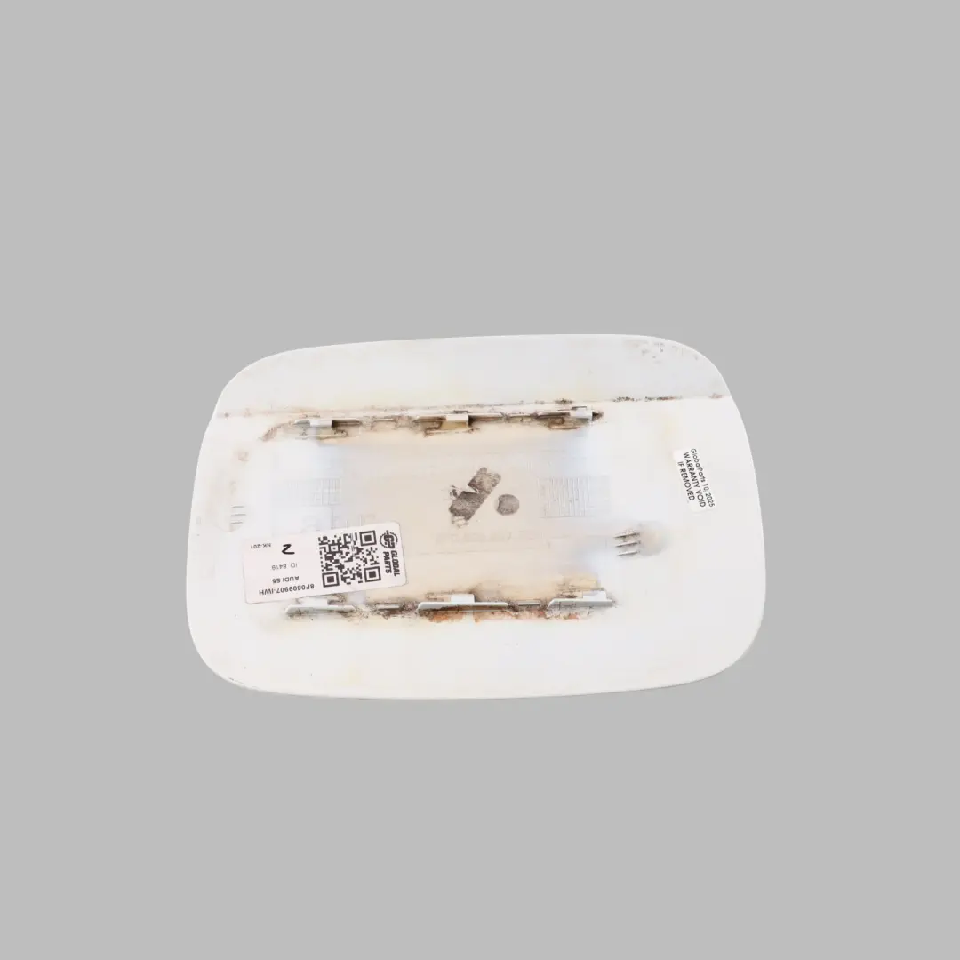 Audi A5 8F Cabrio Sportello Carburante Copertura Bianco Ibis Y9C - SKU 8F0809907-IWH - Numero di parte 8F0809907