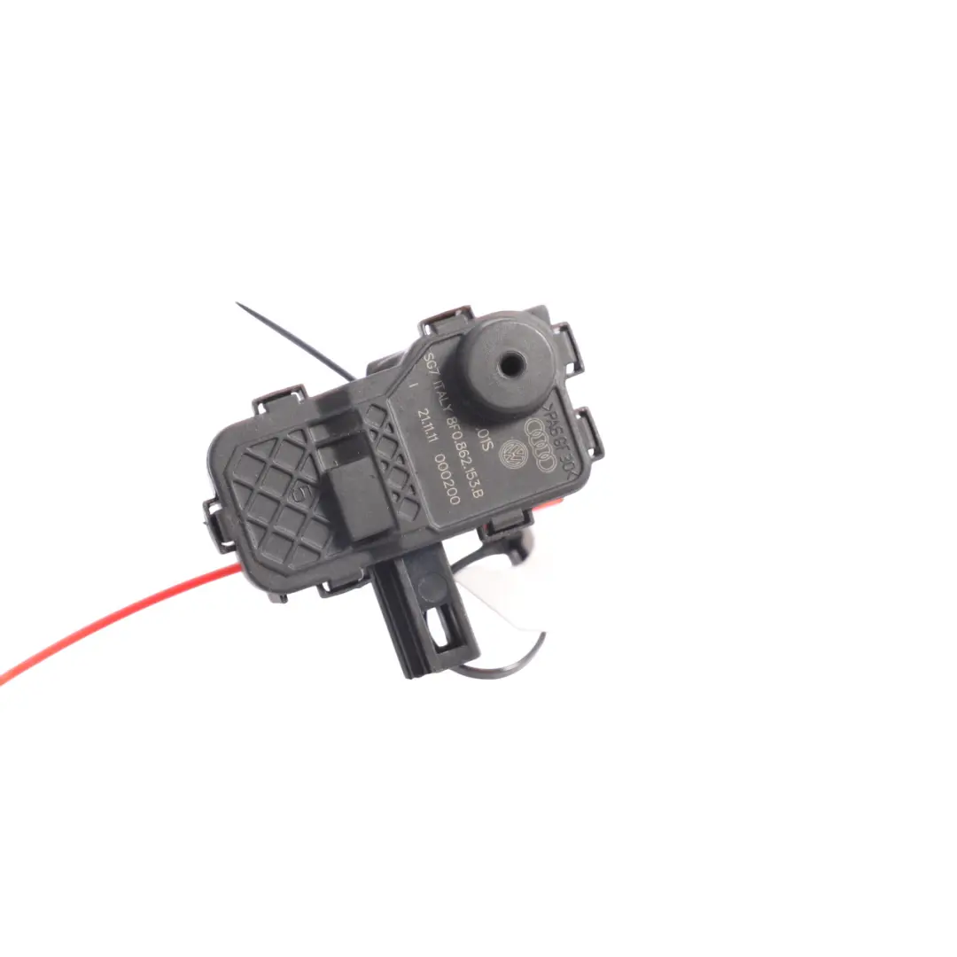 8F Fuel Tank Cover Flap Locking Mechanism Actuator to Audi A5 with Part number 8F0862153B Audi A5 8F Fuel Tank Cover Flap Locking Mechanism Actuator - SKU 8F0862153B - Part number 8F0862153B