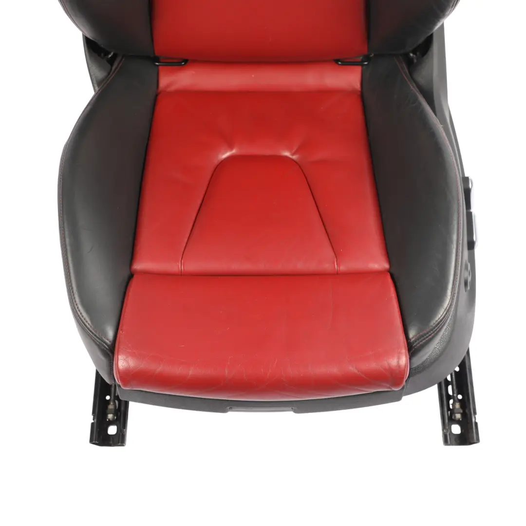 Audi S5 8T Cabrio Front Seat S-Line Heated Electric Leather Black Red Left N/S - SKU 8F0881805AR - Part number 8F0881805AR