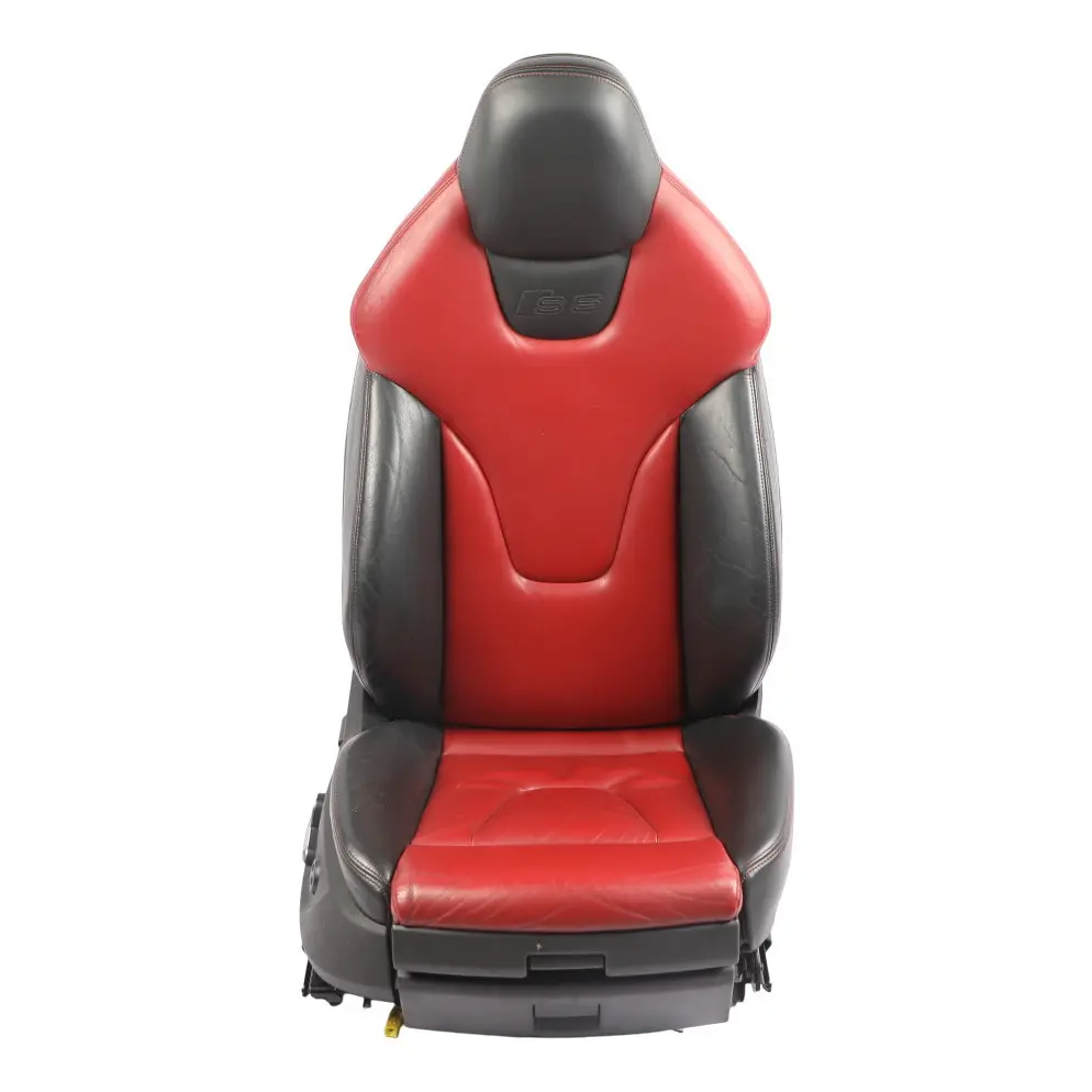 Audi S5 8T Cabrio Front Seat S-Line Heated Electric Leather Black Red Right O/S