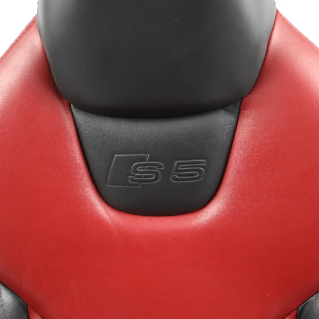 Front Seat S-Line Heated Electric Leather Black Red Right O/S to Audi S5 8T Cabrio with Part number 8F0881806AR Audi S5 8T Cabrio Front Seat S-Line Heated Electric Leather Black Red Right O/S - SKU 8F0881806AR - Part number 8F0881806AR
