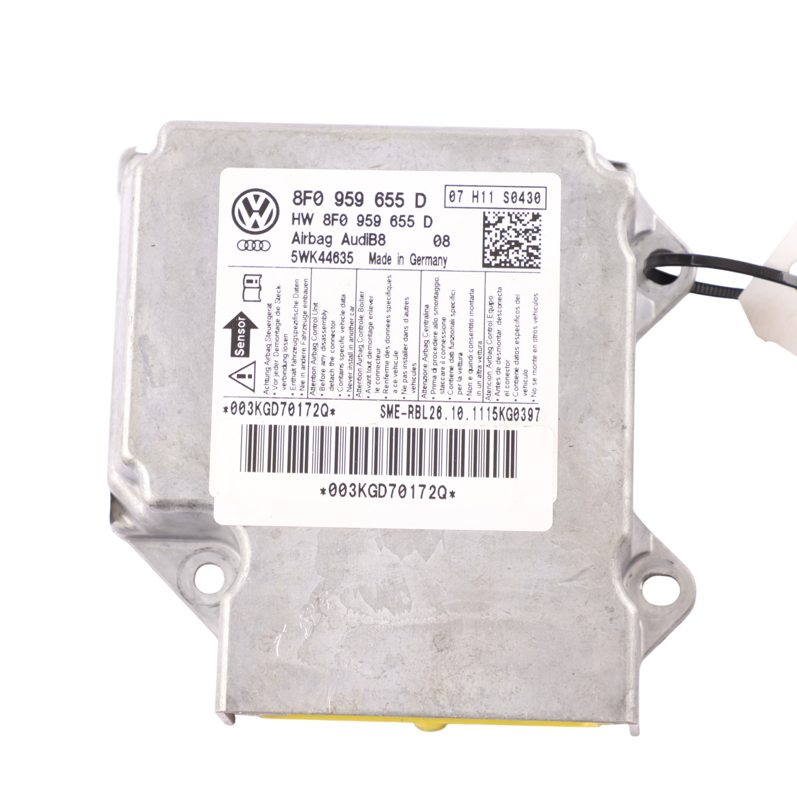 Audi A5 8F Air Module Control Unit ECU Crash Control 8F0959655D