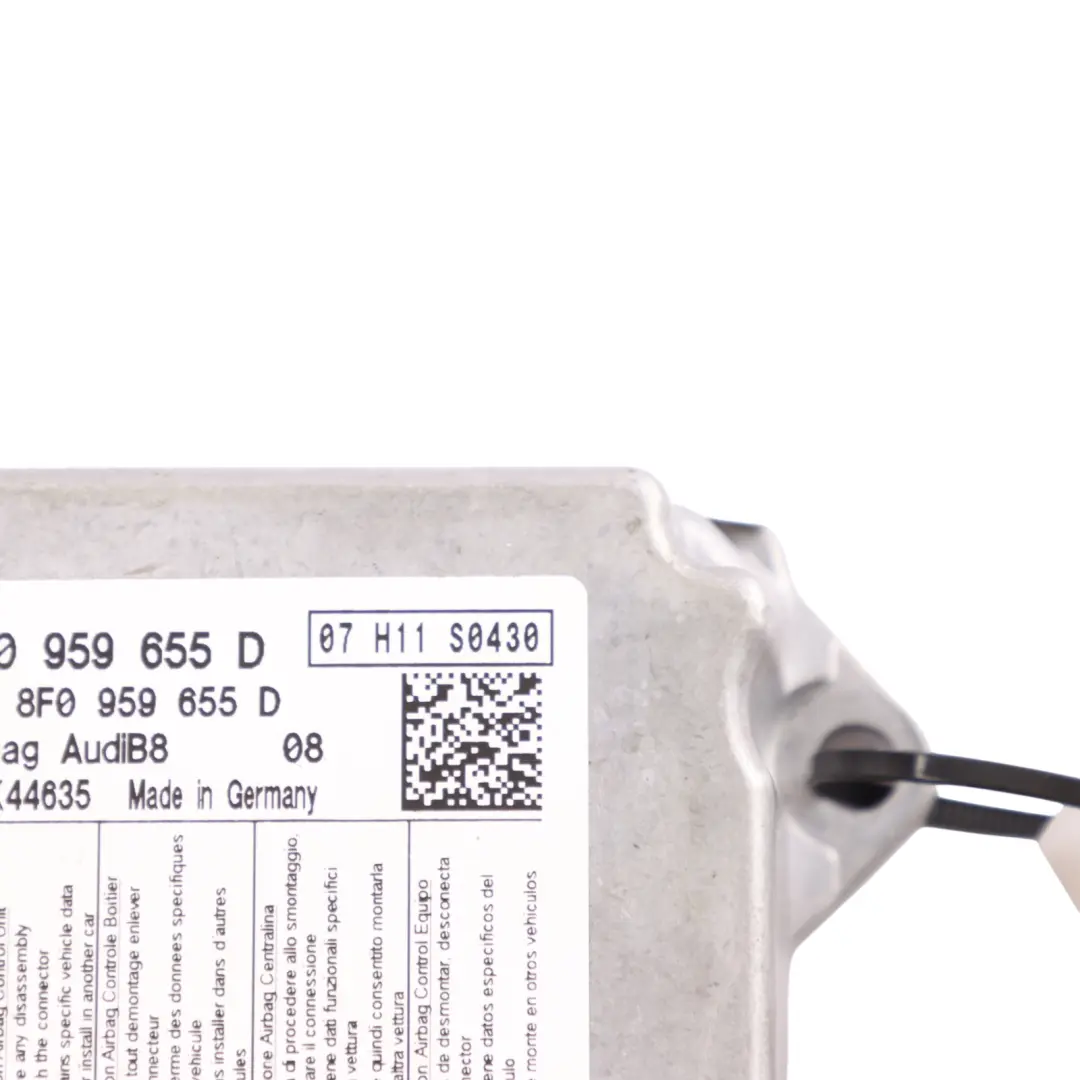8F Sterownik Moduł Airbag ECU Crash Control do Audi A5 o numerze 8F0959655D Audi A5 8F Sterownik Moduł Airbag ECU Crash Control - SKU 8F0959655D - Numer Części 8F0959655D
