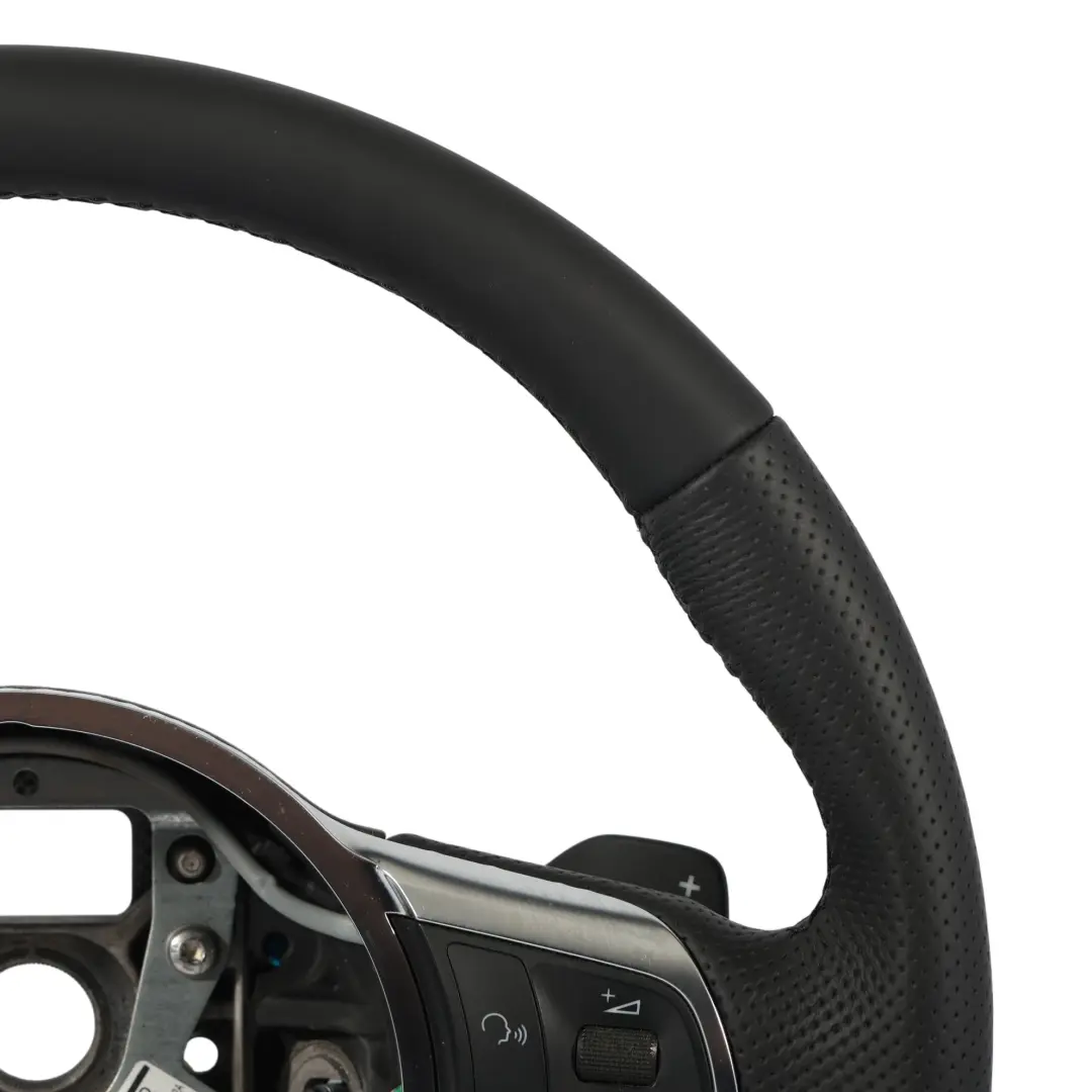 Volante Audi A3 8P TT 8J S-Line NUEVO Cuero Negro Fondo Plano - SKU 8J0419091H-1 - Número de pieza 8J0419091H