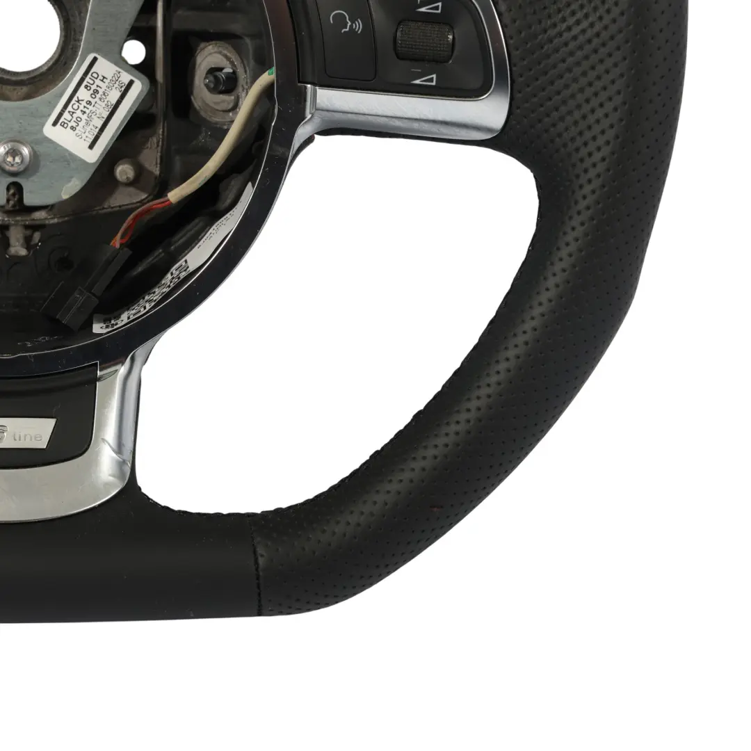 Lenkrad Audi A3 8P TT 8J S-Line NEU Schwarz Leder Flachboden für mit Teilenummer 8J0419091H Lenkrad Audi A3 8P TT 8J S-Line NEU Schwarz Leder Flachboden - SKU 8J0419091H-1 - Teilenummer 8J0419091H