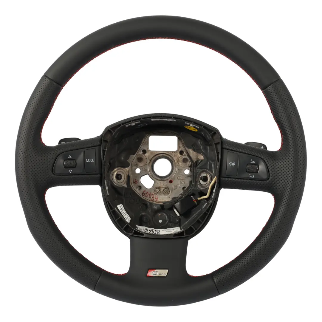 Lenkrad S-Line NEU Leder Schaltwippen für Audi A4 B8 A6 C6 mit Teilenummer 8K0419091AK Audi A4 B8 A6 C6 Lenkrad S-Line NEU Leder Schaltwippen - SKU 8K0419091AK-1 - Teilenummer 8K0419091AK