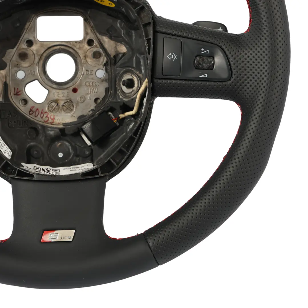 Lenkrad S-Line NEU Leder Schaltwippen für Audi A4 B8 A6 C6 mit Teilenummer 8K0419091AK Audi A4 B8 A6 C6 Lenkrad S-Line NEU Leder Schaltwippen - SKU 8K0419091AK-1 - Teilenummer 8K0419091AK